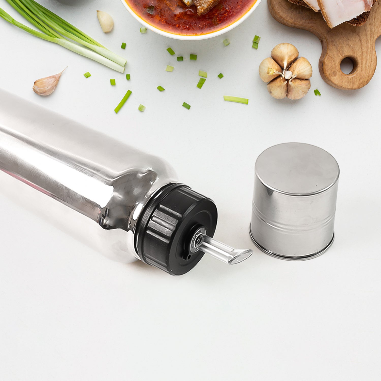 Apex Pro Stainless Steel Oil Pourer – 750ml (1 Pc) Apex Pro Stainless Steel Oil Pourer – 750ml (1 Pc)